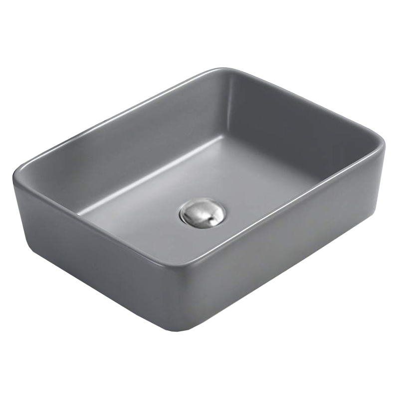 Mexen Catia umyvadlo na desku 48 x 37 cm, světle šedá mat - 21314861