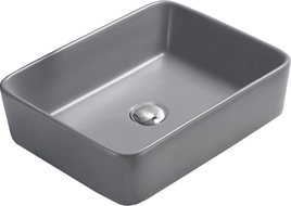 Mexen Catia umyvadlo na desku 48 x 37 cm, světle šedá mat - 21314861