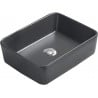 Mexen Catia umyvadlo na desku 48 x 37 cm, tmavě šedý mat - 21314871