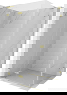 Mexen Lunar L sprchový kout otočný levý 95 x 80 cm, transparentní, zlatá kartáčovaná - 834L-095-080-55-00-L