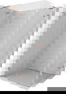 Mexen Lunar L sprchový kout s otočnými dveřmi levý 75 x 70 cm, transparentní, kartáčovaná měď - 834L-075-070-65-00-L