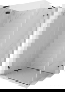 Mexen Lunar L sprchový kout výklopný levý 90 x 80 cm, transparentní, černý - 834L-090-080-70-00-L