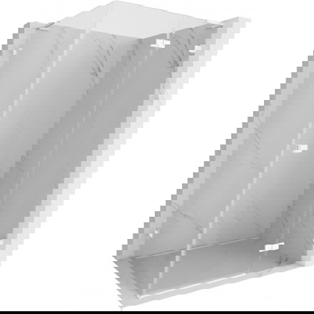 Mexen Lunar L sprchový kout s otevíráním doprava 100 x 80 cm, čirý, bílý - 834L-100-080-20-00-P