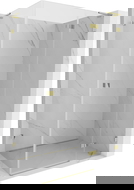 Mexen Lunar L sprchový kout jednokřídlý pravý 90 x 70 cm, transparentní, zlatý - 834L-090-070-50-00-P