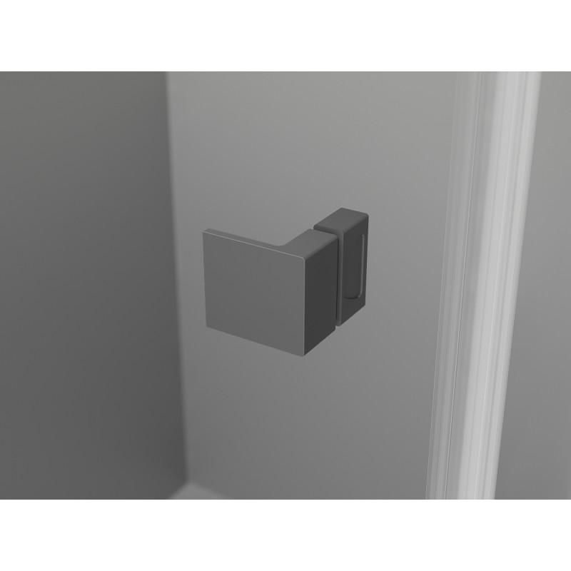 Mexen Lunar L Duo sprchový kout s otvíracími dveřmi levý 90 x 80 cm, transparentní, gun metal - 834L-090L-080P-95-00