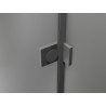 Mexen Lunar L Duo sprchový kout s otvíracími dveřmi levý 90 x 80 cm, transparentní, gun metal - 834L-090L-080P-95-00