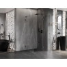 Mexen Lunar L sprchový kout s otevíracími dveřmi pravý 100 x 100 cm, transparentní, kartáčovaný gun gray