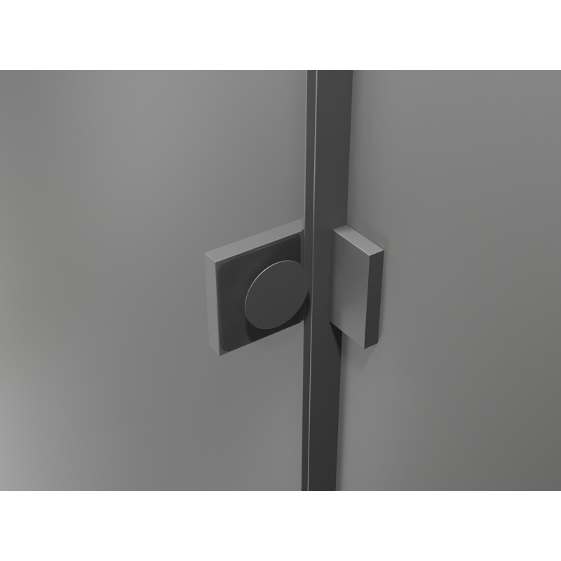 Mexen Lunar L Duo sprchový kout s otevíracími dveřmi vlevo 120 x 85 cm, transparentní, gun metal - 834L-120L-085P-95-00