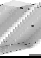 Mexen Lunar L sprchová kabina otočná pravá 100 x 80 cm, transparentní, černá - 834L-100-080-70-00-P