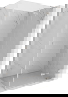 Mexen Lunar L sprchová kabina otočná pravá 95 x 70 cm, transparentní, kartáčovaný nikl - 834L-095-070-97-00-P