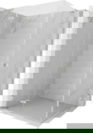 Mexen Lunar L Duo sprchová kabina, otevírací levá 95 x 80 cm, transparentní, kartáčovaný nikl - 834L-095L-080P-97-00