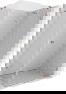 Mexen Lunar sprchový kout pravý 100 x 70 cm, transparent, kartáčovaná měď - 834-100-070-65-00-P