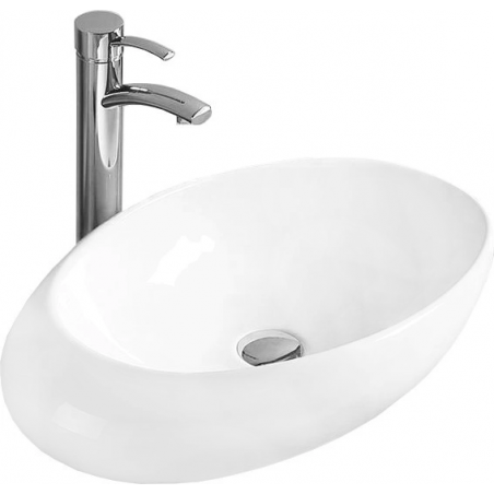 Mexen Malwa umyvadlo na desku 59 x 36 cm, bílá - 21435900