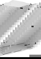 Mexen Lunar sprchová kabina otevírací pravá 100 x 70 cm, transparentní, černá - 834-100-070-70-00-P