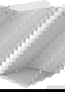 Mexen Lunar sprchový kout otevírací levý 85 x 80 cm, transparentní, zlatý - 834-085-080-50-00-L