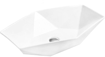Mexen Elena umyvadlo na desku 63 x 41 cm, bílá - 21476300