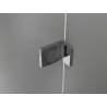 Mexen Lunar T sprchový kout s otočnými dveřmi vlevo 140 x 110 cm, transparentní, chrom - 834T-140-110-01-00-L