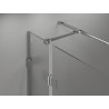 Mexen Lunar T sprchový kout s otočnými dveřmi vlevo 140 x 110 cm, transparentní, chrom - 834T-140-110-01-00-L