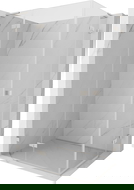 Mexen Lunar L Duo sprchový kout levý 115 x 100 cm, transparentní, kartáčovaný nikl - 834L-115L-100P-97-00