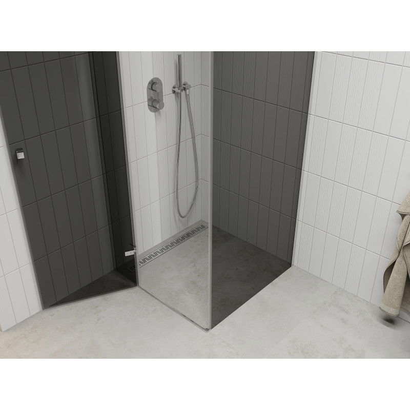 Mexen Roma sprchový kout otevíratelný 80 x 80 cm, grafit, chrom - 854-080-080-01-40