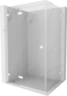 Mexen Lunar T sprchový kout s otočnými dveřmi vlevo 135 x 90 cm, průhledný, bílý - 834T-135-090-20-00-L