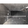 Mexen Lunar T sklopný sprchový kout levý 125 x 110 cm, transparentní, bílá - 834T-125-110-20-00-L