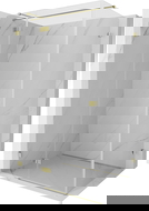 Mexen Lunar T sprchový kout otočný levý 135 x 80 cm, transparentní, zlatý - 834T-135-080-50-00-L