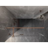 Mexen Lunar T sprchový kout otvíravý levý 135 x 120 cm, transparentní, kartáčovaná měď - 834T-135-120-65-00-L