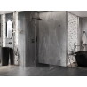 Mexen Lunar T sprchový kout otočný vlevo 130 x 110 cm, transparentní, gun šedá kartáčovaná - 834T-130-110-66-00-L