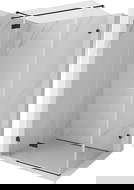 Mexen Lunar T sprchový kout otevírací levý 120 x 80 cm, průhledný, černý - 834T-120-080-70-00-L