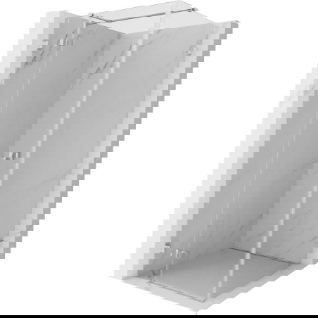 Mexen Lunar T sprchový kout s otevíracími dveřmi vlevo 110 x 110 cm, transparentní, chrom - 834T-110-110-01-00-L