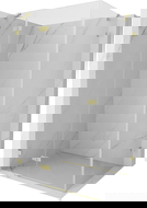 Mexen Lunar sprchový kout otočný levý 95 x 90 cm, transparentní, zlatá kartáčovaná - 834-095-090-55-00-L