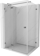 Mexen Lunar T sprchový kout otevírací levý 130 x 120 cm, transparentní, gun metal - 834T-130-120-95-00-L
