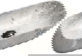 Mexen Rita umyvadlo na desku 45 x 32 cm, šedý kámen - 21084598