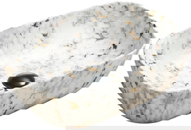 Mexen Rita umyvadlo na desku 45 x 32 cm, bílý kámen - 21084595