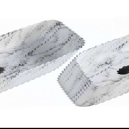 Mexen Carla umyvadlo na desku 50 x 39 cm, bílý kámen - 21555093