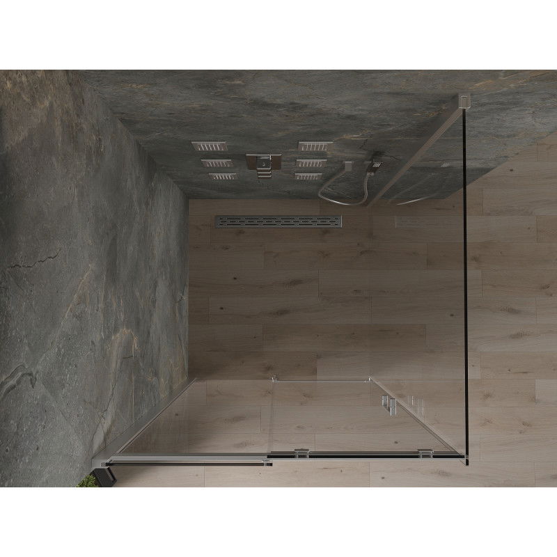 Mexen Omega sprchový kout posuvný 100 x 100 cm, transparentní, chrom - 825-100-100-01-00