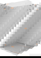 Mexen Lunar sprchová kabina otevírací levá 85 x 70 cm, transparentní, kartáčovaná měď - 834-085-070-65-00-L