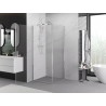 Mexen Exo-B sprchový kout s otvíravými dveřmi 95 x 95 cm, transparentní, chrom - 817-095-095-01-00