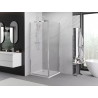 Mexen Exo-B sprchový kout s otvíravými dveřmi 95 x 95 cm, transparentní, chrom - 817-095-095-01-00