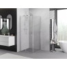 Mexen Exo-S posuvný sprchový kout 95 x 95 cm, průhledný, chrom - 8151-095-095-01-00