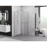 Mexen Exo-S posuvný sprchový kout 95 x 95 cm, průhledný, chrom - 8151-095-095-01-00