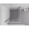 Mexen Exo-S posuvný sprchový kout 95 x 95 cm, průhledný, chrom - 8151-095-095-01-00