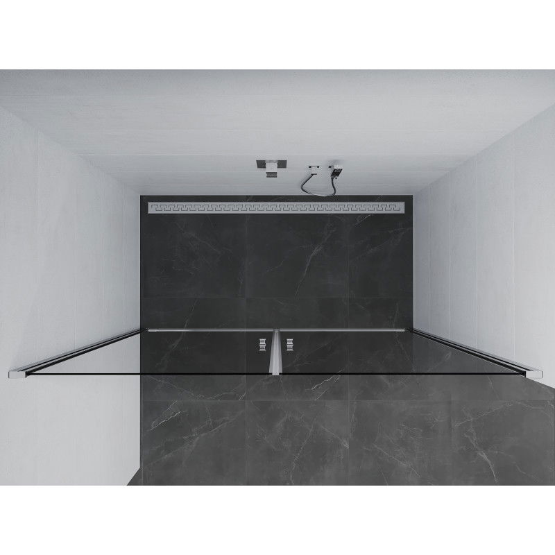 Mexen Pretoria Duo sprchové dveře otevírací 140 cm, transparentní, chrom - 852-140-000-02-00