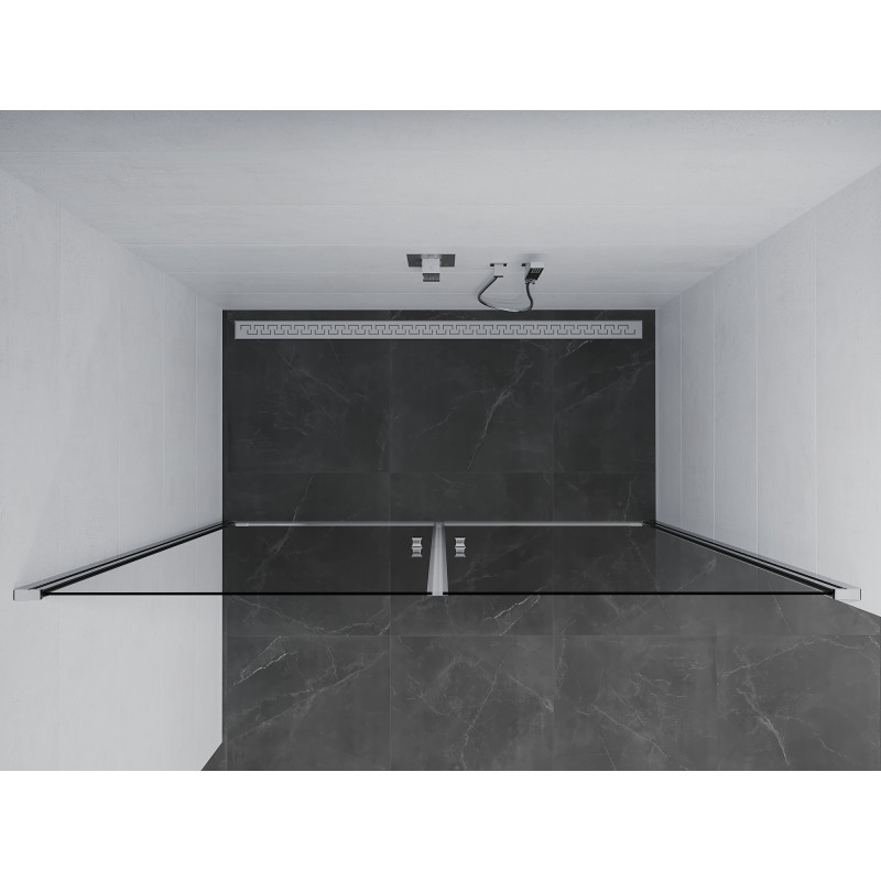 Mexen Pretoria Duo sprchové dveře otočné 140 cm, průhledné, chrom - 852-140-000-02-00