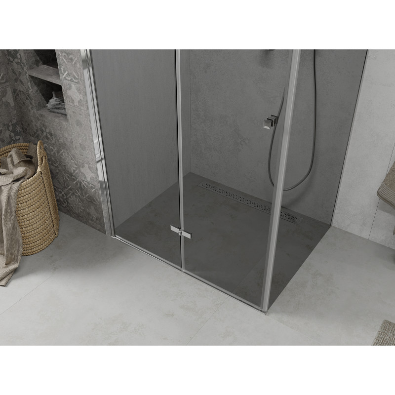 Mexen Lima skládací sprchový kout 70 x 80 cm, grafit, chrom - 856-070-080-01-40