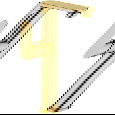 Mexen Milo vysoká umyvadlová baterie s bočním úchytem, zlatá - 71315-50