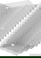 Mexen Lunar-F Duo sklápěcí sprchová kabina 100 x 80 cm, transparentní, bílá - 836-100L-080P-20-00