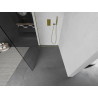 Mexen Kioto sprchová zástěna Walk-in 160 x 200 cm, průhledná 8 mm, zlatá - 800-160-101-50-00