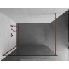 Mexen Kioto sprchová stěna Walk-in 60 x 200 cm, transparentní 8 mm, růžové zlato - 800-060-101-60-00